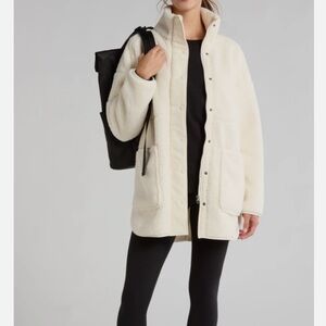 zella | cozy faux shearling jacket